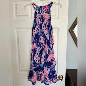 Lilly Pulitzer coral print dress. Worn once